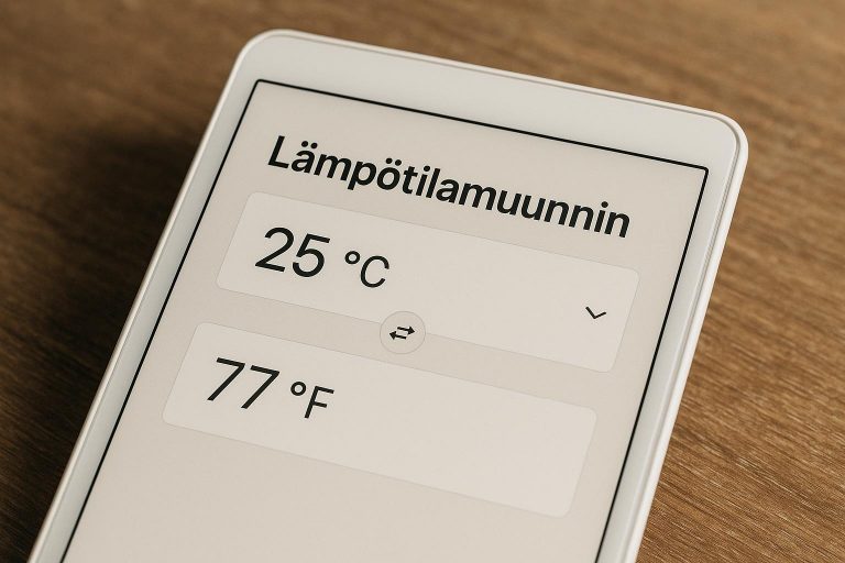 Lämpötilamuunnin