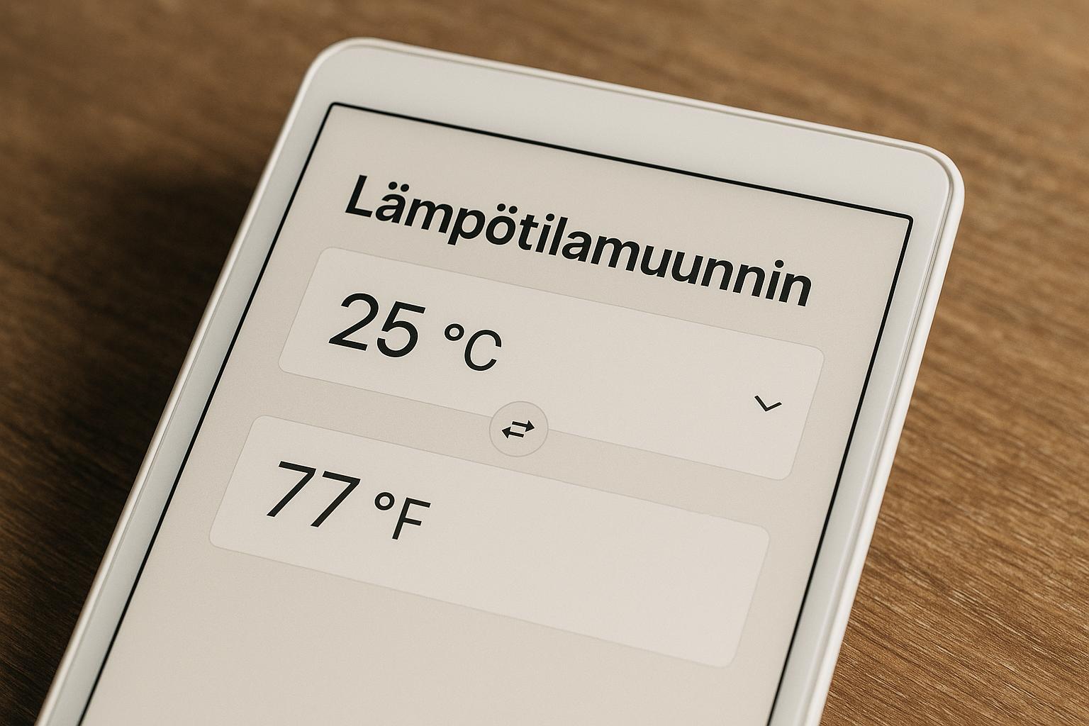 Lämpötilamuunnin