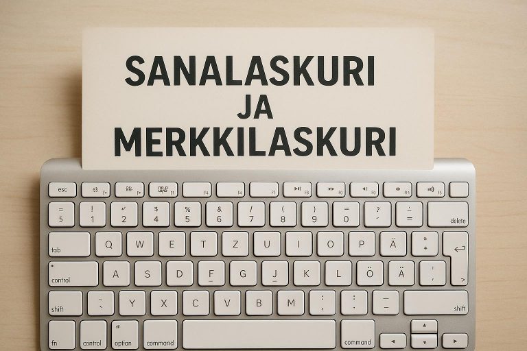 Sanalaskuri ja merkkilaskuri