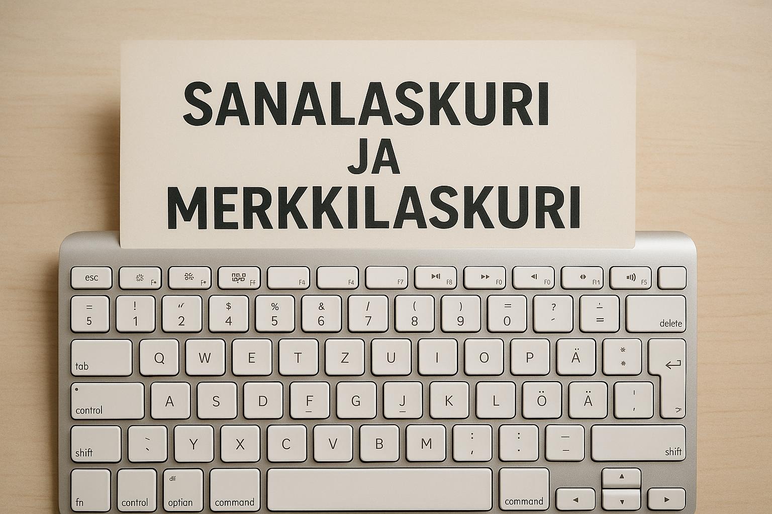 Sanalaskuri ja merkkilaskuri